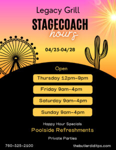 Legacy Grill: Stagecoach Fest Hours